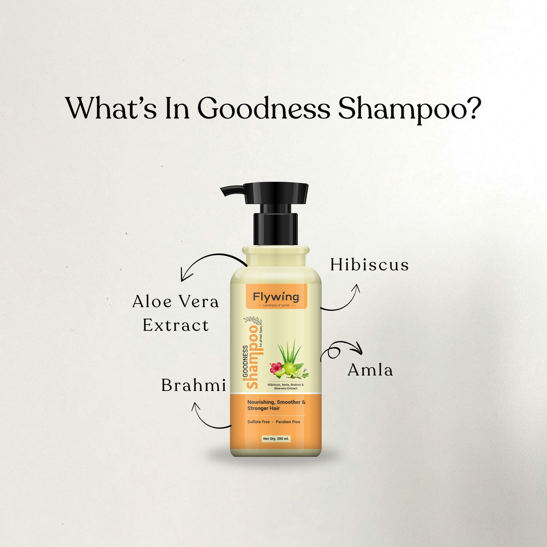 Goodness Shampoo (Herbal) with Hibiscus, Amla, Brahmi & Aloe Vera