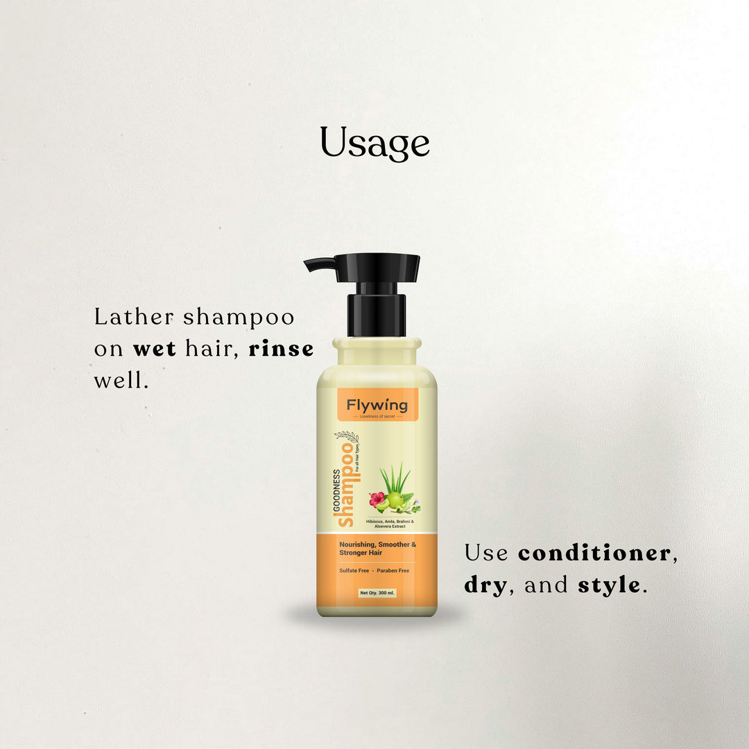 Goodness Shampoo (Herbal) with Hibiscus, Amla, Brahmi & Aloe Vera