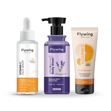 15% Vitamin C Serum + Lavender & 2% Salicylic Acid Body Wash + Vitamin C Brightening Face Wash